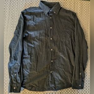 Faherty Reserve Corduroy Button-up Shirt Lightweight Green Men's Size Medium